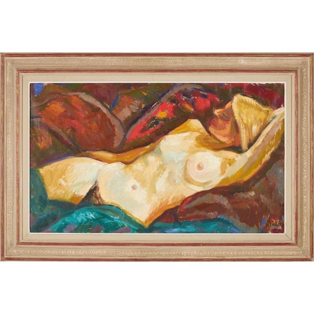 Bengt Ellis, Nude Model, 1960s, Oil on Canvas, Framed For Sale - Image 17 of 17