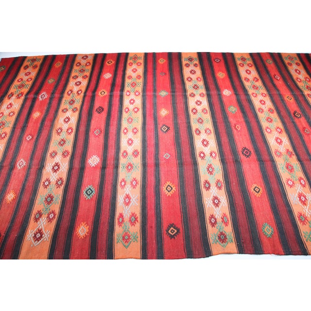 Vintage Tribal Kilim Rug - 10'x5'1 For Sale - Image 9 of 10