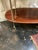 Vintage Campaign Style Oval Mahogany Side Table For Sale In Raleigh - Image 6 of 11