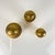 Set of 3 Vintage Gold-Plated Brass Boxes, 1960s-1970s Beautiful set of three vintage cylindrical boxes in gold-plated...