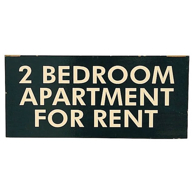 American 2 Bedroom Apartment for Rent Sign For Sale - Image 3 of 3