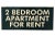 American 2 Bedroom Apartment for Rent Sign For Sale - Image 3 of 3