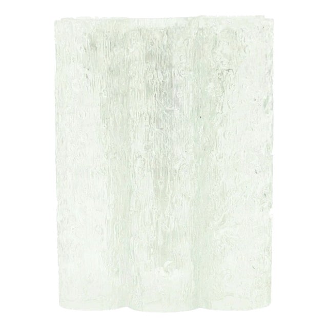 Mid-Century Modern Ice Glass Wall Light from Doria Leuchten, Germany, 1960s For Sale