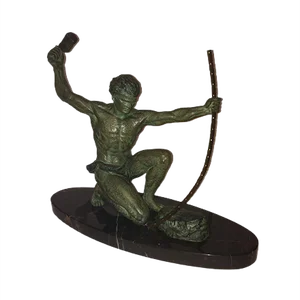 Art Deco The Blacksmith Sculpture by G. Hervor
