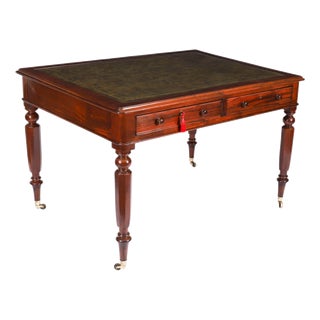 Antique 19th Century Victorian Partners Writing Desk For Sale