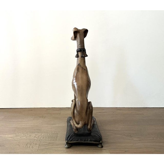 Life-Size Italian Seated Whippet, 1960s For Sale - Image 9 of 9