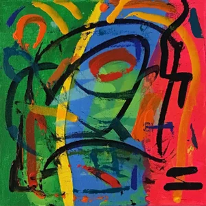 “AS081123” Original Abstract Painting on Stretched Canvas by Stephen Stilgenbauer