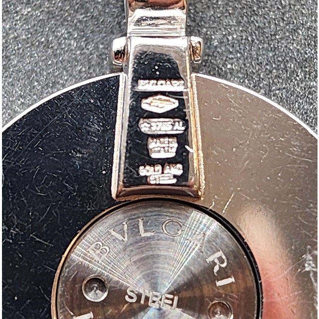 Metal Bvlgari 18k Optical Illusion Diamond & Onyx Spinning Pendant For Sale - Image 7 of 9