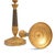 Empire Candelabras in Gilt Bronze, France, Set of 2, Set of 2 For Sale - Image 4 of 9