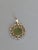 Medium, small, a classy silver Chai inserted in Jade with a surrounded by stylized filigree.