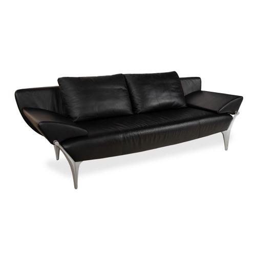 Modern 1600 Three-Seater Sofa in Leather from Rolf Benz For Sale - Image 3 of 13