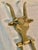 Mid 20th Century Brass Longhorn Cow Doorknocker For Sale - Image 6 of 12