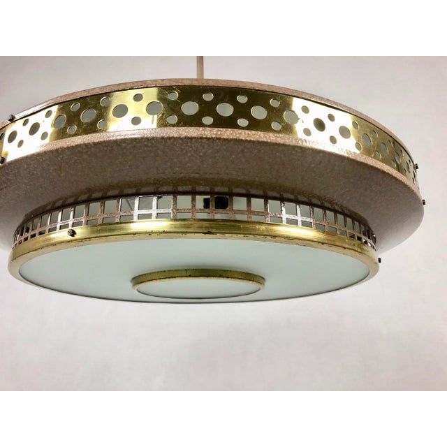 Space Age Ufo Pendant Lamp by Ludib Bratislava, 1950s For Sale - Image 9 of 15