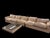 Animal Skin Modular Sofa in Beige Leather by Pierluigi Cerri for Poltrona Frau, 1980s, Set of 3 For Sale - Image 7 of 15