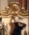 19th Century French Louis XV Carved Giltwood Mirror With Mercury Glass For Sale In Dallas - Image 6 of 9