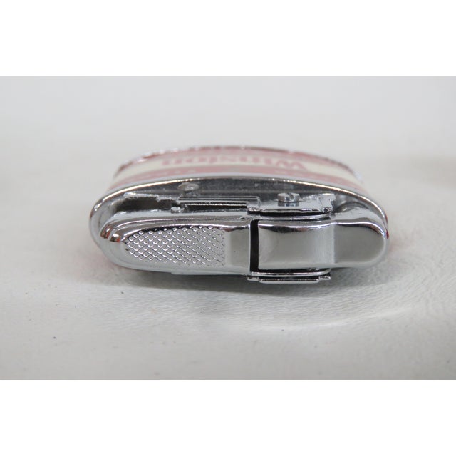Red 1994 Winston Cigarettes Lighter With Tin Case 40th Anniversary 4712b For Sale - Image 8 of 10