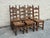 1940s French Provincial Oak Ladder-Back Dining Chairs - Set of Six For Sale - Image 4 of 13