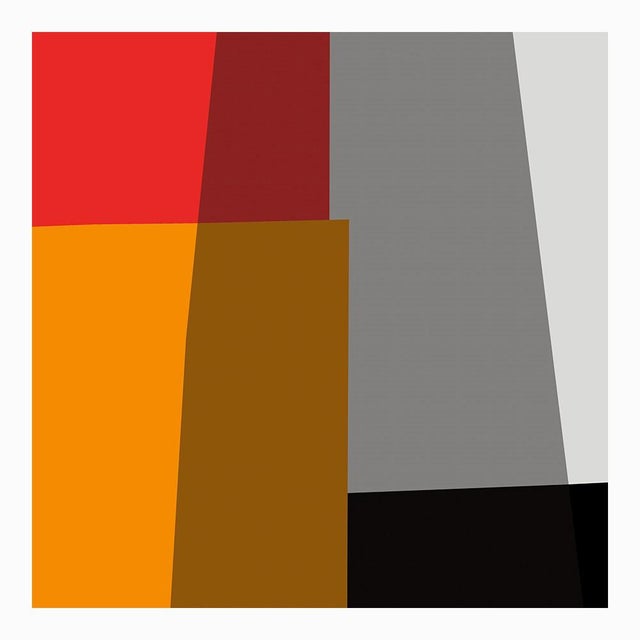 Mid-Century Modern Red Collage Fine Art Print 25" X 30" by Liz Roache For Sale - Image 3 of 6