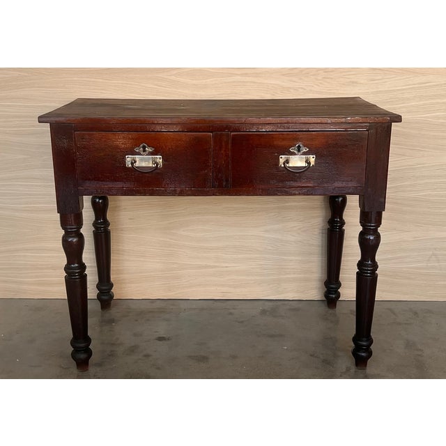 Spanish Country side table with drawer. Made of antique pine called "mobila", this table is very functional and you can...