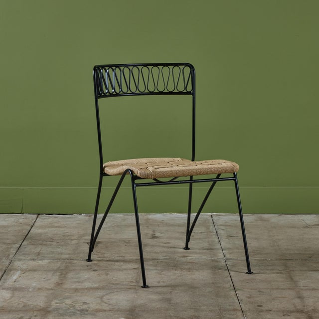 Maurizio Tempestini Set of Eight Maurizio Tempestini "Ribbon" Patio Chairs for Salterini, Attributed For Sale - Image 4 of 12