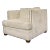Caracole Couture Modern White Velvet Club Chair For Sale