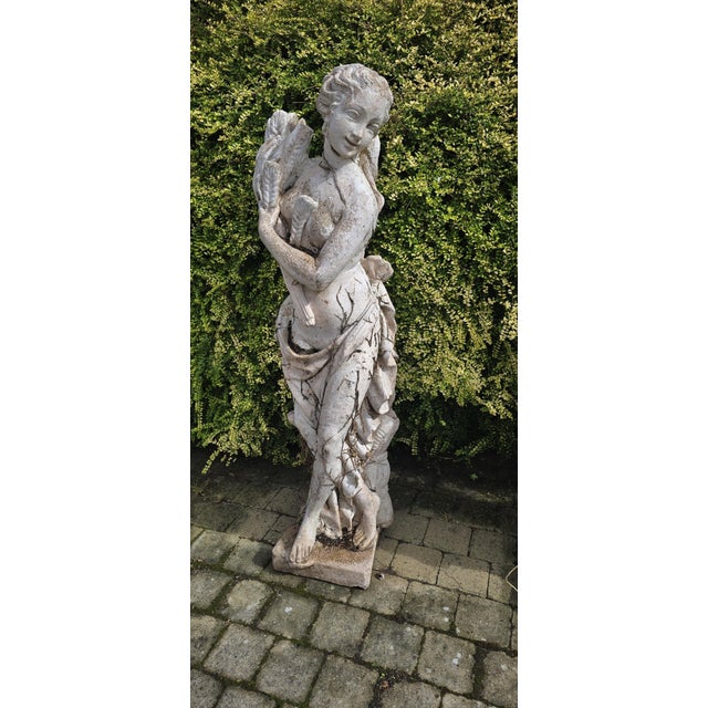 Large set of stone well weathered four seasons, in excellent overall condition. 57" high