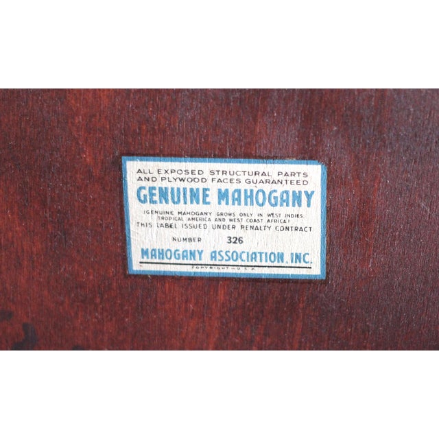 1960s Flame Mahogany Table for Henredon From the 1960s For Sale - Image 13 of 13