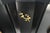 Large Asian Black Lacquer Large Carved Wood Door Pulls 8 Drawer Dresser Credenza For Sale - Image 16 of 17