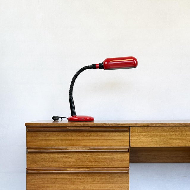 Metal Mid-Century Modern Italian Desk Lamp by Veneta Lumi, 1980s For Sale - Image 7 of 8