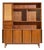 Dillingham Mid Century Walnut and Cane Sideboard Credenza and Hutch For Sale