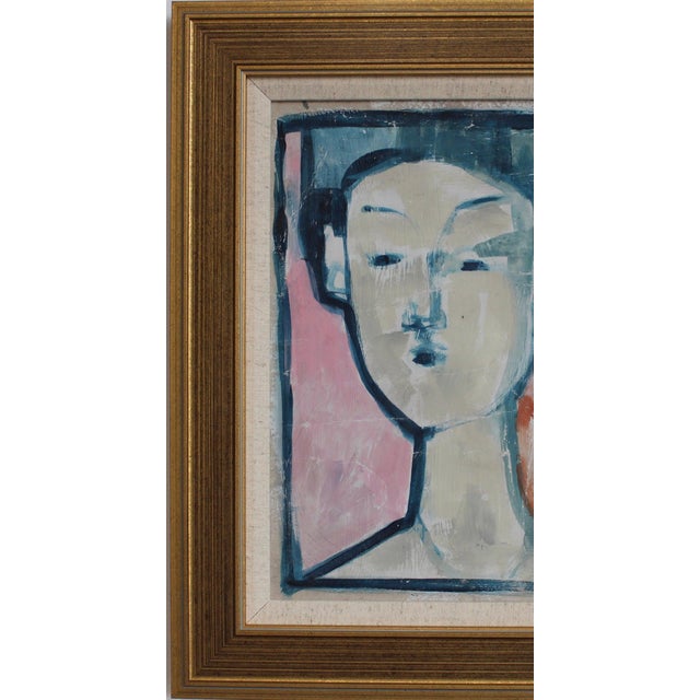 Plastic Florentine School Artist, Hidden Portraits XXV, 1990s, Acrylic on Board, Framed For Sale - Image 7 of 10