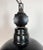 Mid-Century Modern East German Black Enamel Factory Light by LBD Veb Leuchtenbau, Dresden, 1950s For Sale - Image 3 of 18