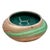 A petite small clay roadside decorative touring bowl. This catchall or dish is short, and wide, and decorated with a...