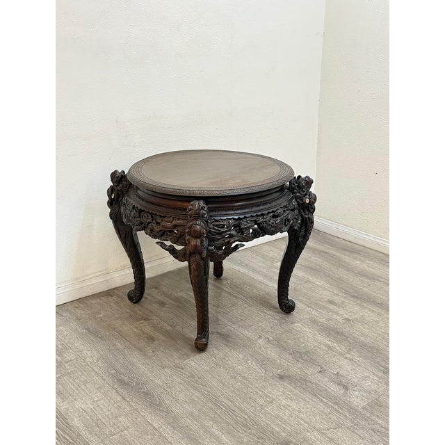 1950s Vintage Asia Style Occasional Table For Sale - Image 5 of 11
