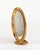 Mid-Century Oval Table Vanity Mirror in Bamboo and Rattan, Italy, 1970s For Sale - Image 8 of 13