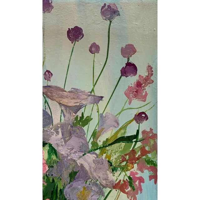 Realism Vintage Floral Oil Painting, Ukrainian Still Life, Vlasova N. 47,5-28.5 For Sale - Image 3 of 6