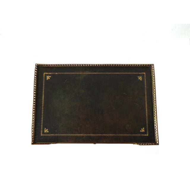 Wood 20th Century French Marquetry and Leather Faux-Book Front Tables - a Pair For Sale - Image 7 of 13