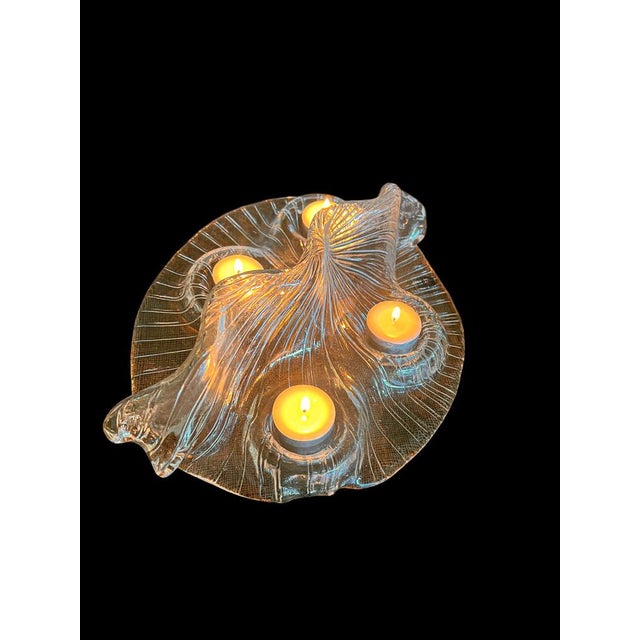 Vintage Art Glass Candleholder by Muurla Finland, 1970s For Sale - Image 11 of 12