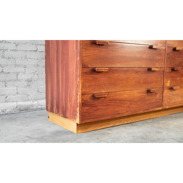 1970s 1970s Charles Webb Eight-Drawer Oak Dresser For Sale - Image 5 of 18