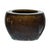 Vintage Chinese Brown and Blue Glazed Ceramic Planter with Rounded Form For Sale - Image 14 of 18
