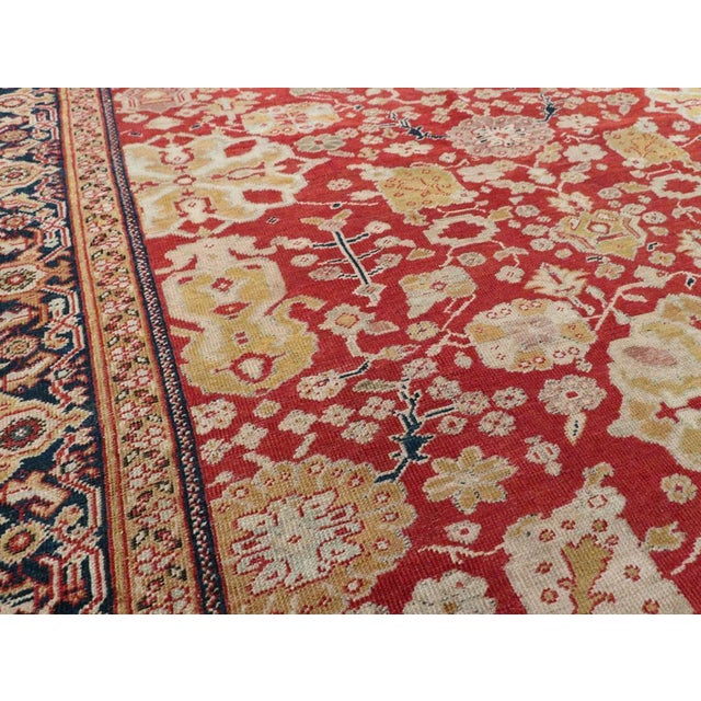 Early 20th Century Handmade Persian Sultanabad Long and Narrow Gallery Carpet For Sale In New York - Image 6 of 10