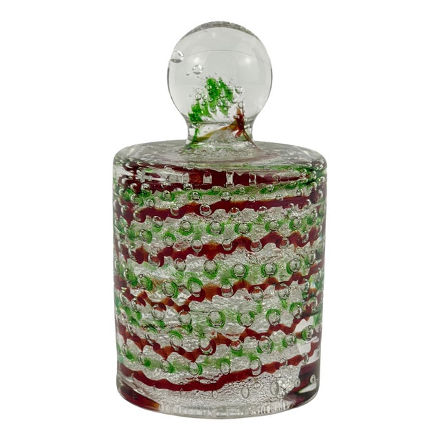 Bullicante and Silver Murano Glass Paperweight from Fratelli Toso, 1960s For Sale