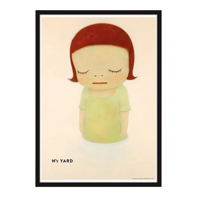 Yoshitomo Nara, in the Milky Lake Thinking One, 2021 - Black Frame For Sale
