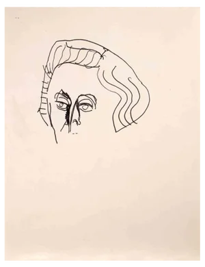 Reynold Arnould, Portrait, 1970s, Drawing
