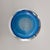 Saint-Louis Saint Louis 1972 Limited Edition Signed Blue Millefiori & Latticino Art Glass Doily Paperweight For Sale - Image 4 of 8