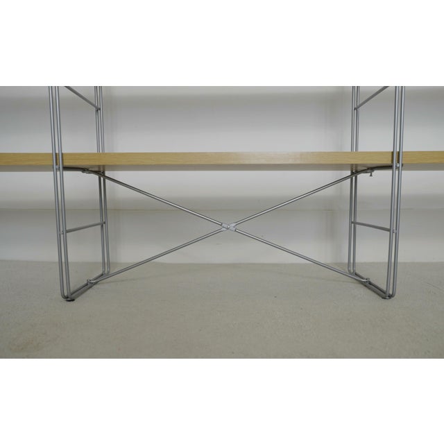 Brown Vintage Enetri Shelf Oak Veneer Bookcase by Niels Gammelgaard for Ikea, 1990s For Sale - Image 8 of 17
