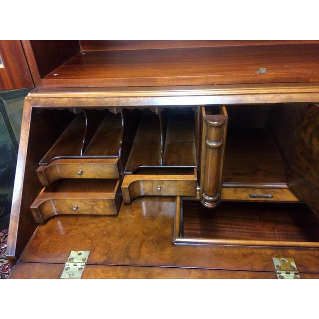 Vintage Secretary Desk, Double Bonnet Secretary Desk For Sale - Image 9 of 17