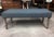 Contemporary Vintage Lee Industries Sherpa Coal Upholstered Bench For Sale - Image 3 of 11