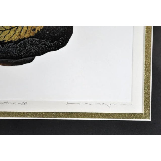 Haku Maki, Japanese, Embossed Woodblock From "Collection 866" 28/100 For Sale - Image 4 of 5