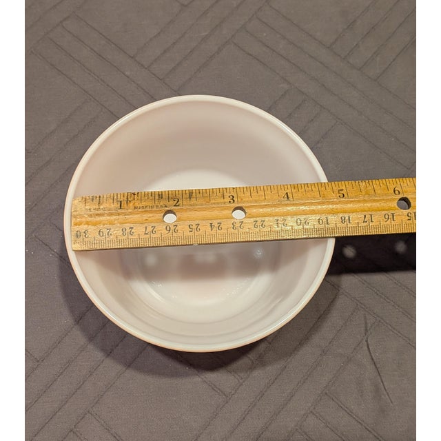 Vintage 1940s Hazel-Atlas "Moderntone" Platonite Pastel 5" Cream Soup / Cereal Bowls - Set of 6 For Sale In Des Moines, IA - Image 6 of 6